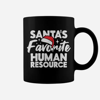 Santa's Favorite Human Resource Family Group Couple Matching Coffee Mug | Crazezy DE