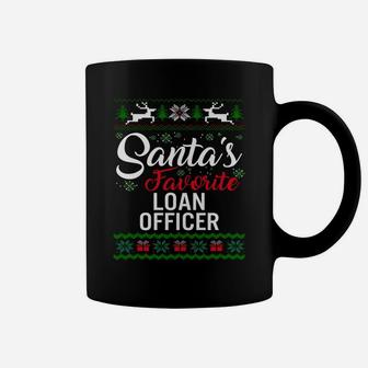 Santas Favorite Loan Officer Christmas Ugly Family Sweatshirt Coffee Mug | Crazezy