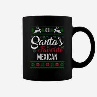 Santas Favorite Mexican Christmas Ugly Family Sweatshirt Coffee Mug | Crazezy