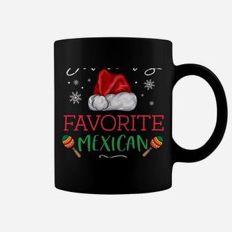 Santa's Favorite Mexican Funny Pajama Christmas Mexico Gift Coffee Mug | Crazezy CA