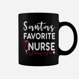 Santas Favorite Nurse Christma Santa Nurse Xmas Coffee Mug - Monsterry