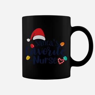 Santa's Favorite Nurse Medical Christmas Nursing Ugly Xmas Sweatshirt Coffee Mug | Crazezy