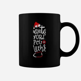 Santa's Favorite Pcu Nurse Rn Merry Christmas Nurse Crew Coffee Mug | Crazezy