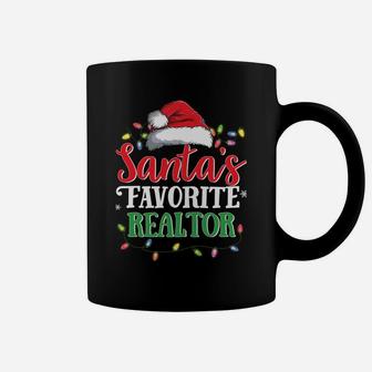 Santa's Favorite Realtor Christmas Funny Xmas Santa Gift Sweatshirt Coffee Mug | Crazezy UK