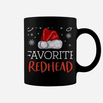 Santa's Favorite Redhead Funny Pajama Christmas Ginger Gift Coffee Mug | Crazezy AU