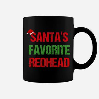 Santas Favorite Redhead Ginger Funny Christmas Shirt Coffee Mug | Crazezy AU