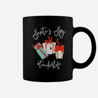 Santa's Spy Teacher Life Coffee Mug - Monsterry