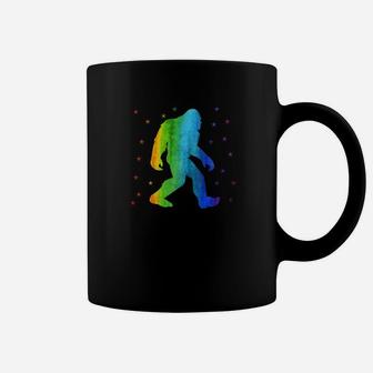 Sasquatch Bigfoot Gay Lgbt Pride Flag Gift Coffee Mug - Thegiftio UK