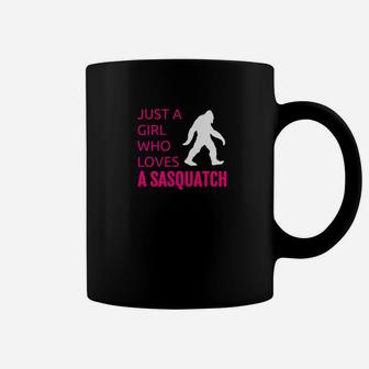Sasquatch Shirt Just A Girl Who Loves A Sasquatch Bigfoot Coffee Mug - Thegiftio UK