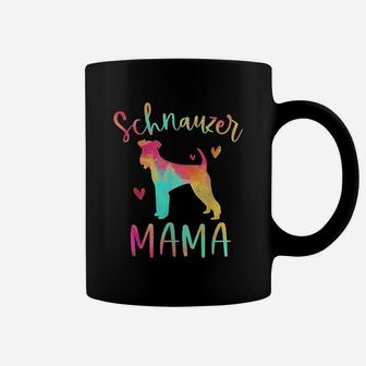 Schnauzer Mama Colorful Schnauzer Gifts Dog Mom Coffee Mug | Crazezy