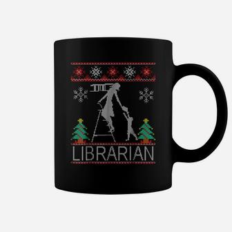 School Librarian Christmas Shirt Coffee Mug | Crazezy