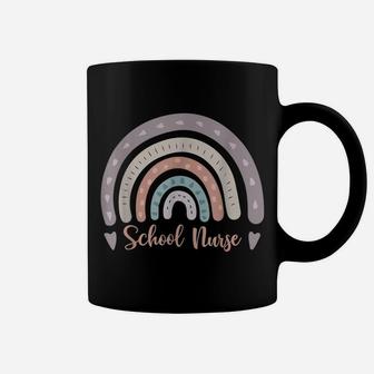 School Nurse Boho Cute Rainbow Funny Back To School Tee Coffee Mug | Crazezy