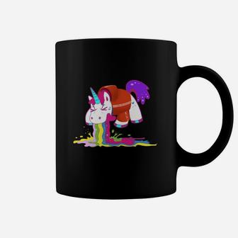 Schwarzes Einhorn Tassen mit Farbverlauf & Schmelzdesign - Seseable
