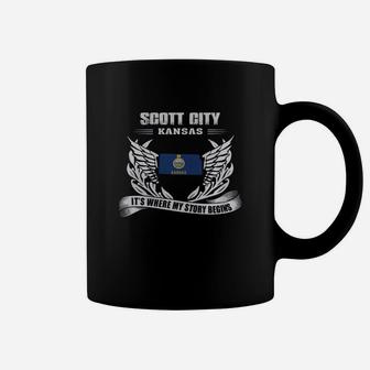 Scott City Kansas It's Where My Story Begins Coffee Mug - Thegiftio UK
