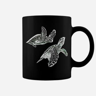Sea Turtle Sea Animals Motif Ocean Turtles Colorful Design Coffee Mug | Crazezy