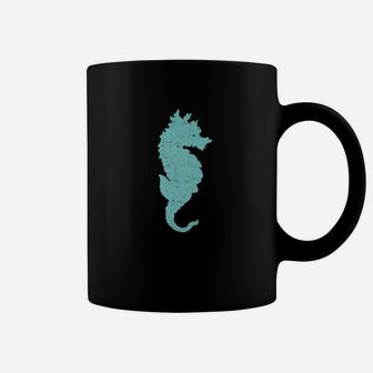 Seahorse Teal Beach Seaside Ocean Coffee Mug - Thegiftio UK