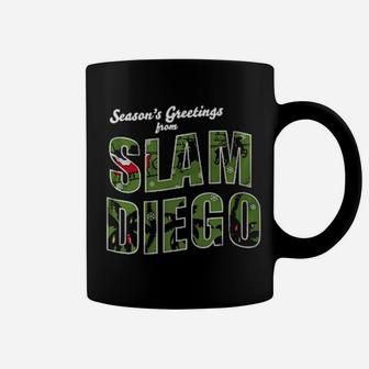 Season's Greetings From Slam Diego Coffee Mug - Monsterry