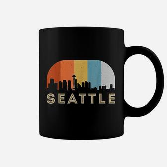 Seattle Washington Vintage Skyline Coffee Mug | Crazezy CA