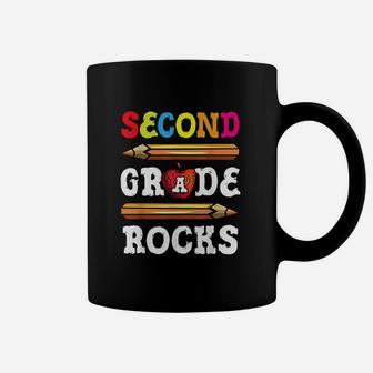Second Grade Rocks Back To School 2Nd Grade Teacher Coffee Mug | Crazezy