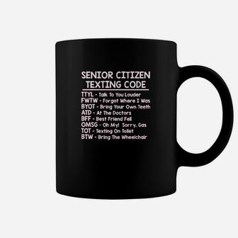 Senior Texting Grandparent Coffee Mug | Crazezy UK