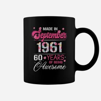 September Girls 1961 Bday Gift 60 Years Old Made In 1961 Coffee Mug | Crazezy