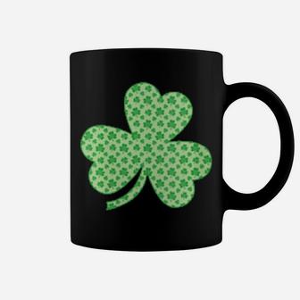 Shamrock Clover Pattern Green Cute Irish St Patricks Day Coffee Mug - Monsterry UK