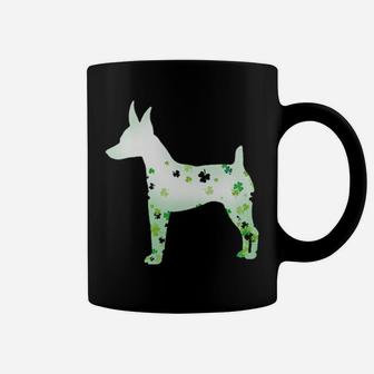 Shamrock Irish Toy Fox Terrier Coffee Mug - Monsterry DE