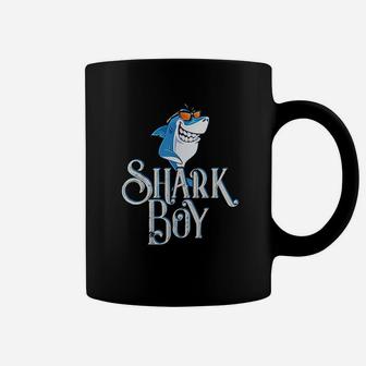 Shark Boy Attack Funny Gift Fin Great White Coffee Mug | Crazezy AU