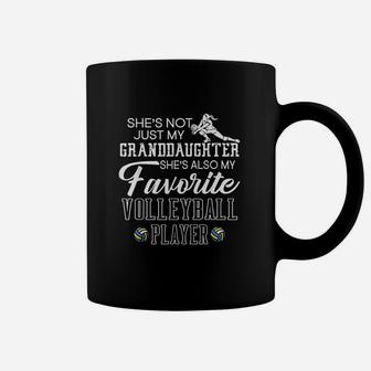 She Is Not Just My Granddaughter Favorite Volleyball Player Coffee Mug | Crazezy AU