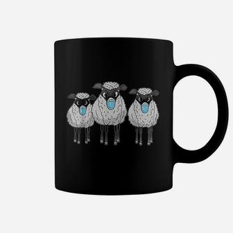 Sheep Wearing Face Funny Sheep Lover Gift Coffee Mug | Crazezy AU