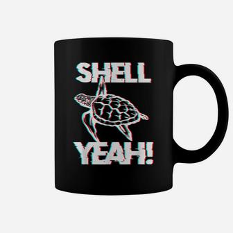 Shell Funny Tortoise Gift Marine Animal Turtle Graphic Yeah Coffee Mug | Crazezy CA