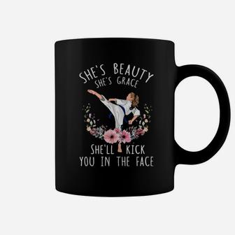 She'll Kick You In The Face Coffee Mug - Monsterry