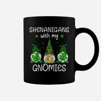 Shenanigans With My Gnomies St Patrick's Day Gnome Shamrock Coffee Mug | Crazezy