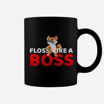 Shiba Inu Dog Floss Like A Boss 4Th Of July Usa Coffee Mug - Monsterry