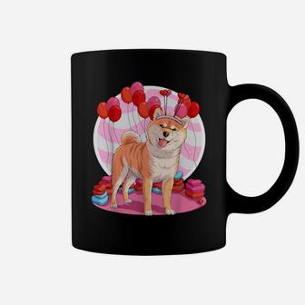 Shiba Inu Dog Heart Valentine Day Decor Coffee Mug - Monsterry AU