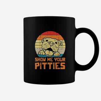 Show Me Pitties Retro Pitbull Pitty Dog Lover Owner Gift Coffee Mug | Crazezy UK
