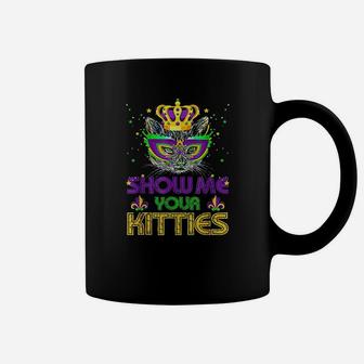 Show Me Your Kitties Mardi Gras Coffee Mug - Thegiftio UK