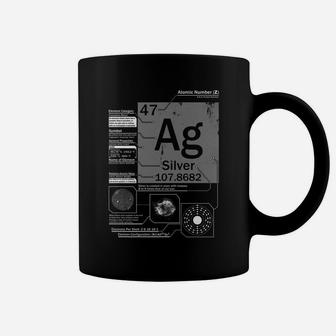 Silver Ag Element | Atomic Number 47 Science Chemistry Coffee Mug | Crazezy UK