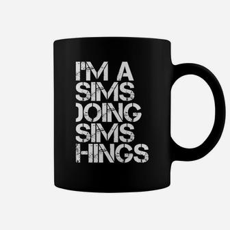 Sims Funny Surname Family Tree Birthday Reunion Gift Idea Coffee Mug | Crazezy