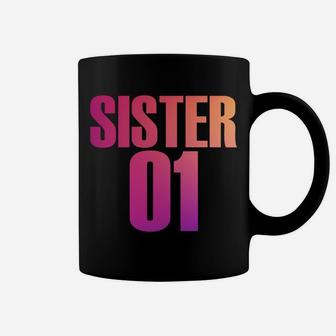 Sister 01 Sister 02 Sister 03 Best Friends Siblings Coffee Mug | Crazezy