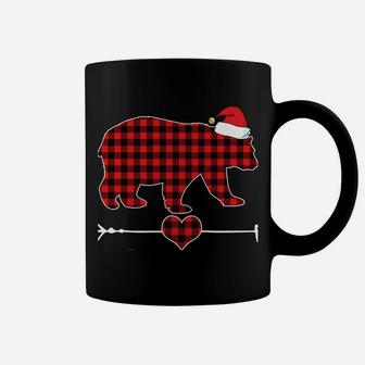 Sister Bear Christmas Pajama Red Plaid Buffalo Family Gift Coffee Mug | Crazezy AU