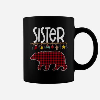 Sister Bear Matching Red Plaid Pajama Family Buffalo Coffee Mug | Crazezy