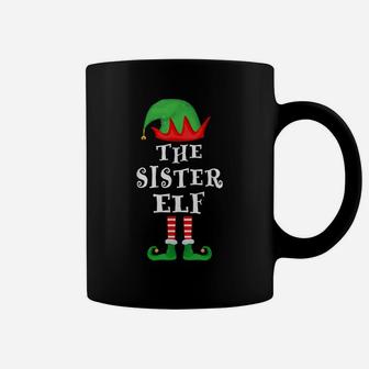 Sister Elf Funny Christmas Family Matching Pajamas Coffee Mug | Crazezy