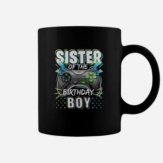 Sister Of The Birthday Boy Matching Video Game Birthday Coffee Mug | Crazezy DE