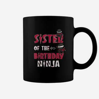 Sister Of The Birthday Ninja Boy And Girl Coffee Mug | Crazezy