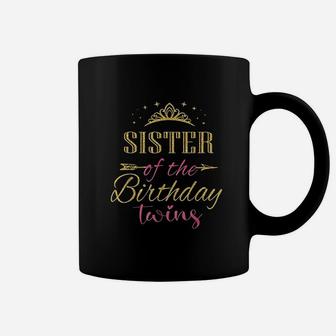 Sister Of The Birthday Twins Kids Party Coffee Mug | Crazezy DE