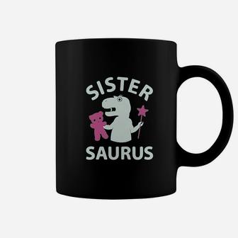 Sister Saurus Gift For Big Sister Girls Coffee Mug | Crazezy