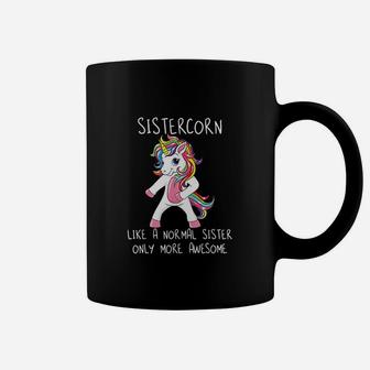 Sistercorn Like A Sister Only Awesome Flossing Unicorn Coffee Mug | Crazezy CA