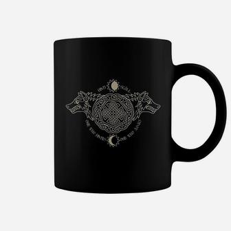 Skoll And Hati Wolf Fenrir Norse Nordic Symbol Coffee Mug | Crazezy