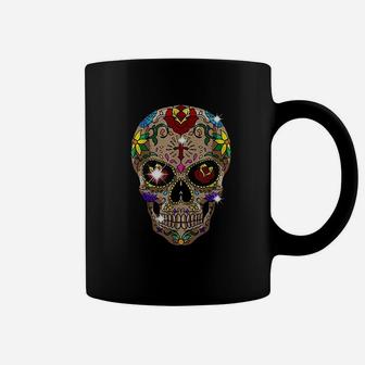 Skull Day Of The Dead Cool Bone Head Skulls Coffee Mug - Thegiftio